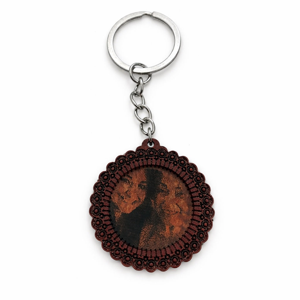 Personalized Wooden Photo Keychain