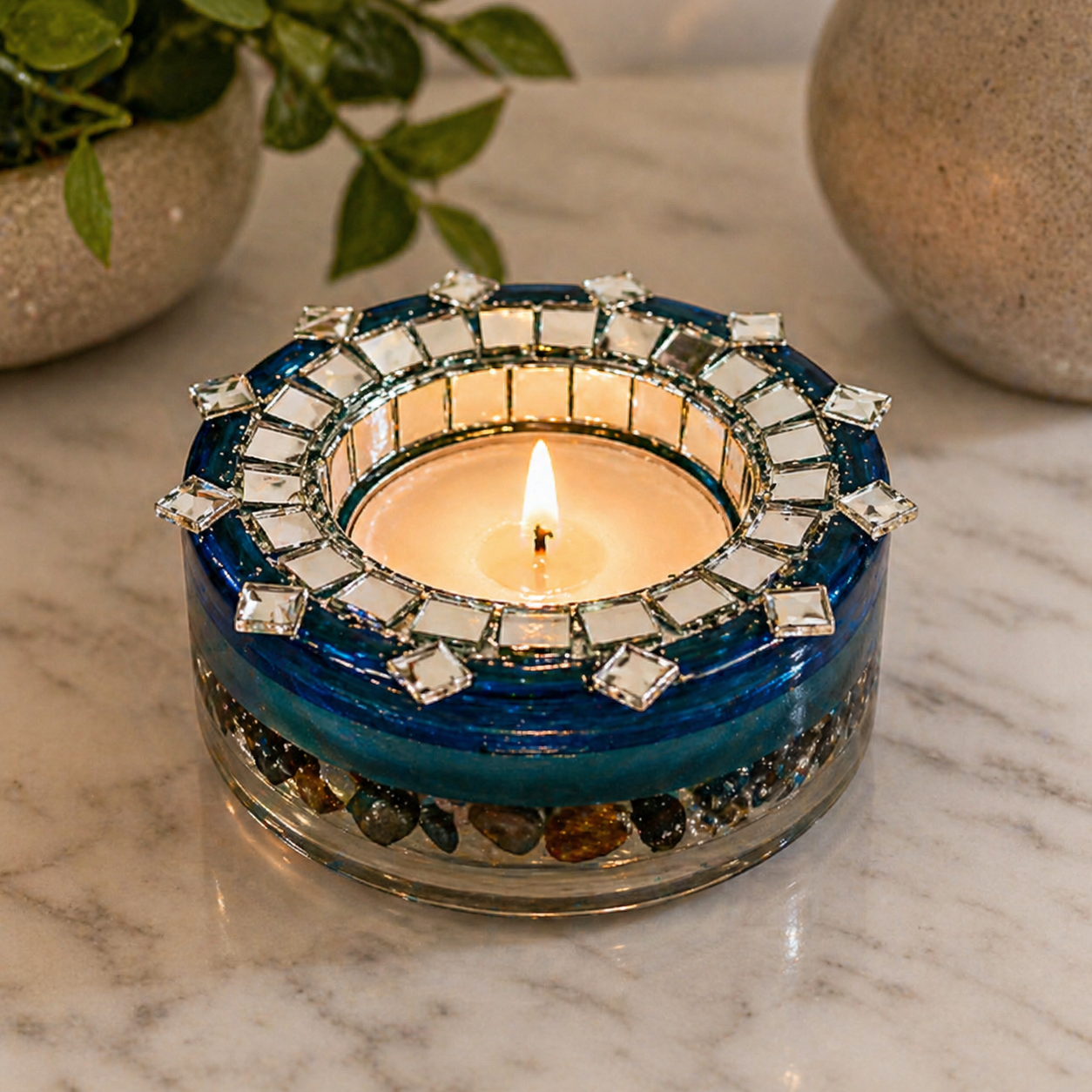 Self-Reflecting Meditation Candle Holder