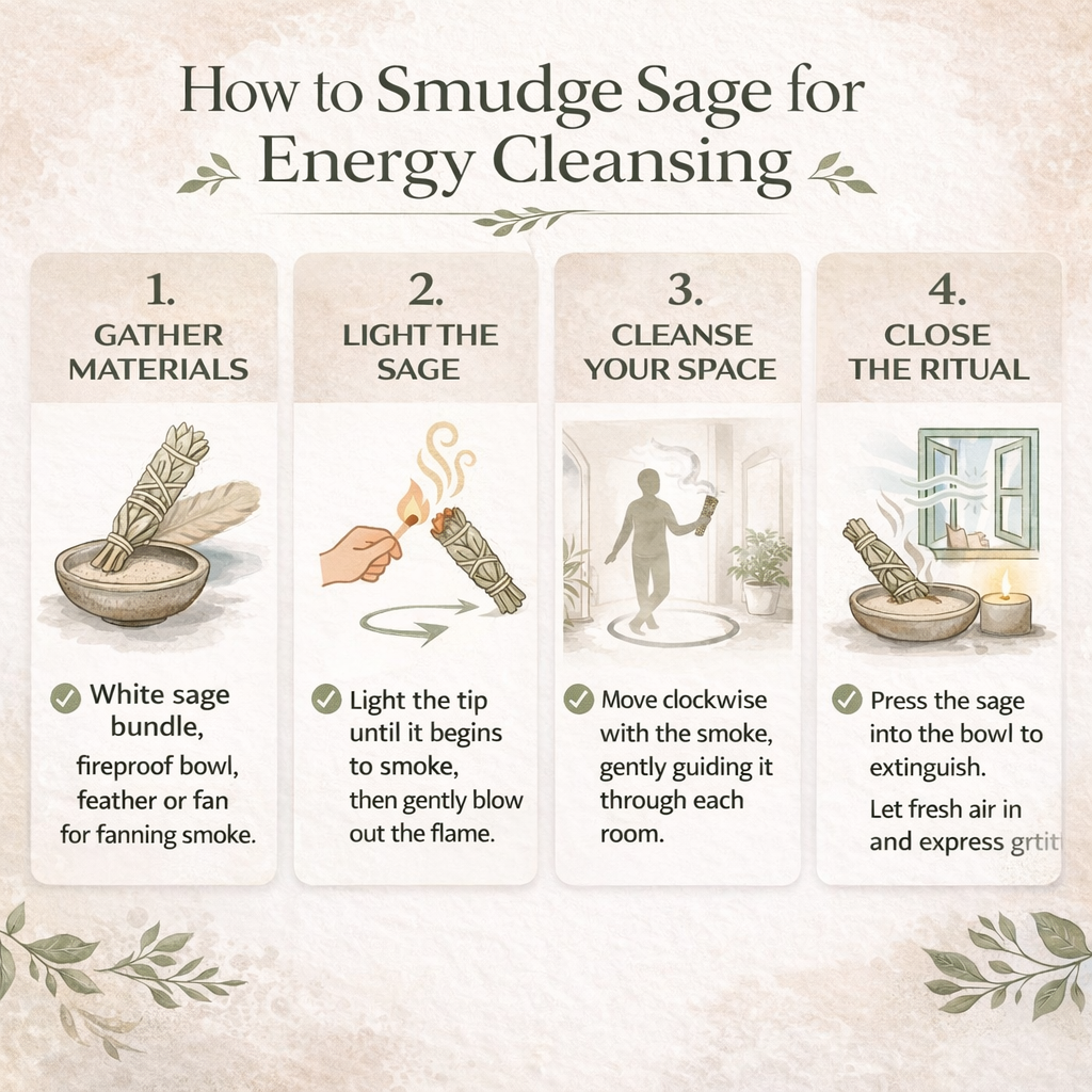 Premium White Sage Smudge Bundle