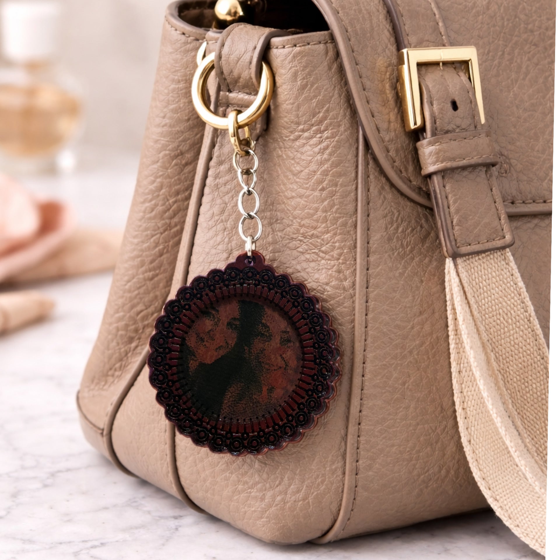 Personalized Wooden Photo Keychain