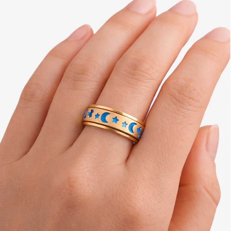 Celestial Spinner Ring